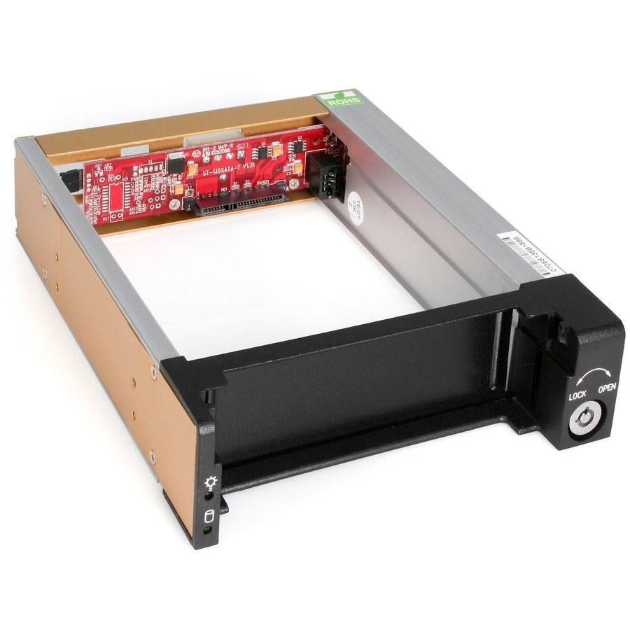 StarTech.com DRW150SATBK Drive Bay Adapter for 5.25" - Serial ATA/600 Host Interface Internal - Black