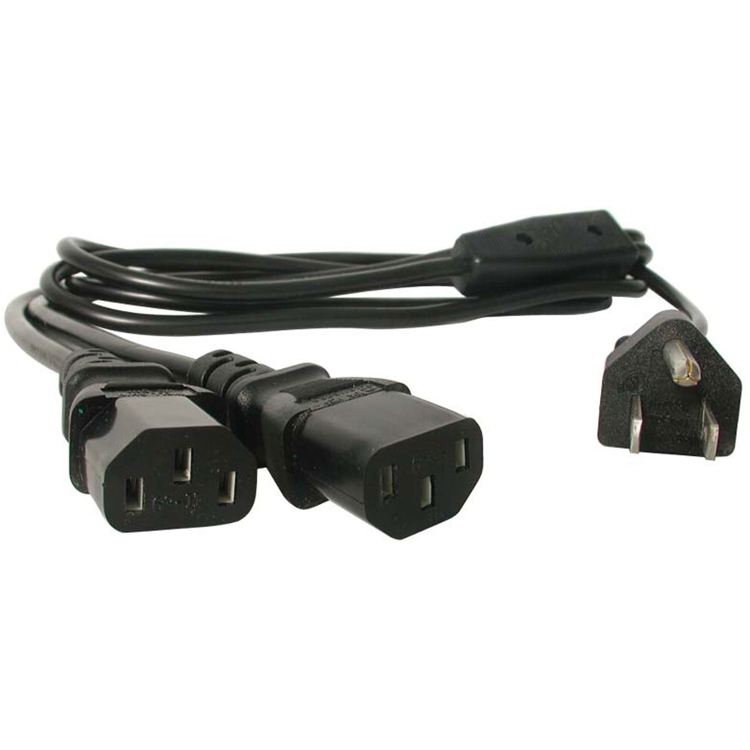 StarTech.com 6ft Computer Power Cord 5-15P to 2x C13