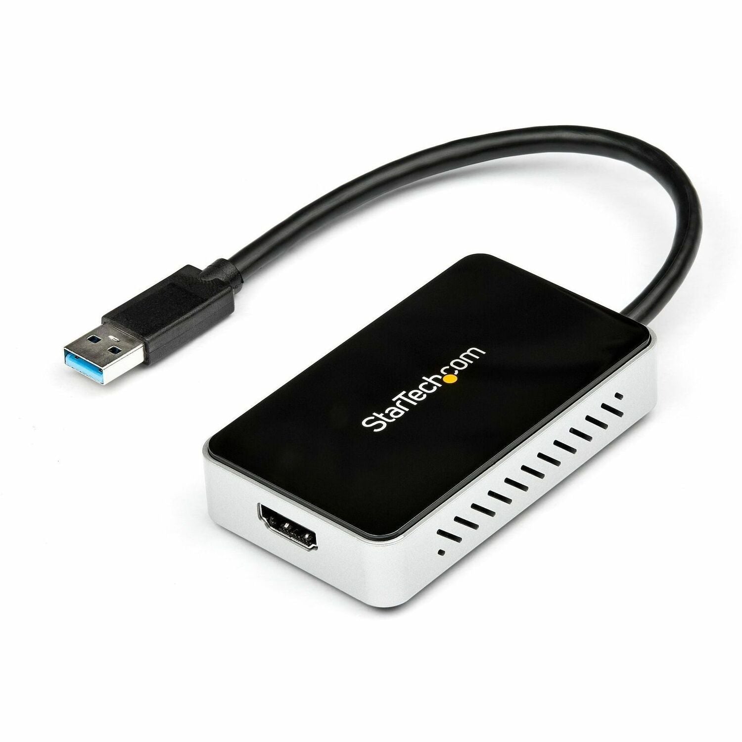 StarTech.com USB 3.0 to HDMI Adapter - 1 x 9-pin Type A USB 3.0 USB Male - 1 x 19-pin HDMI Digital Audio/Video Female, 1 x 9-pin Type A USB 3.0 USB Female - 1920 x 1200 Supported - Black - 1 Each - TAA Compliant