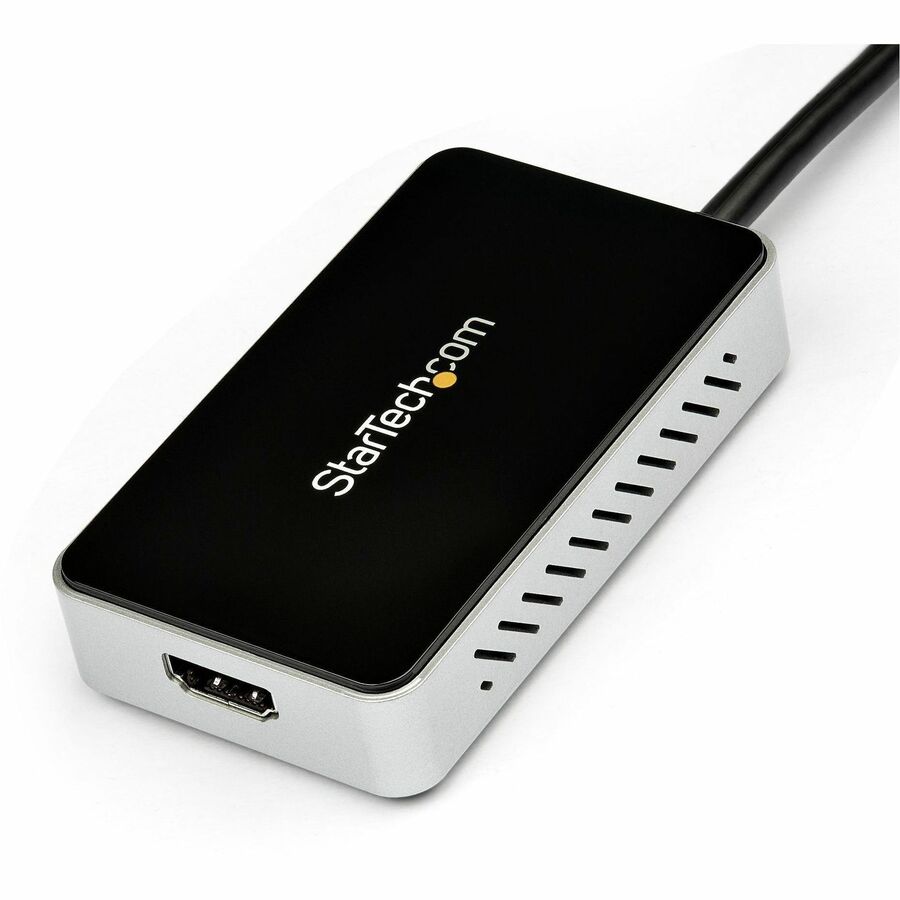 StarTech.com USB 3.0 to HDMI Adapter - 1 x 9-pin Type A USB 3.0 USB Male - 1 x 19-pin HDMI Digital Audio/Video Female, 1 x 9-pin Type A USB 3.0 USB Female - 1920 x 1200 Supported - Black - 1 Each - TAA Compliant