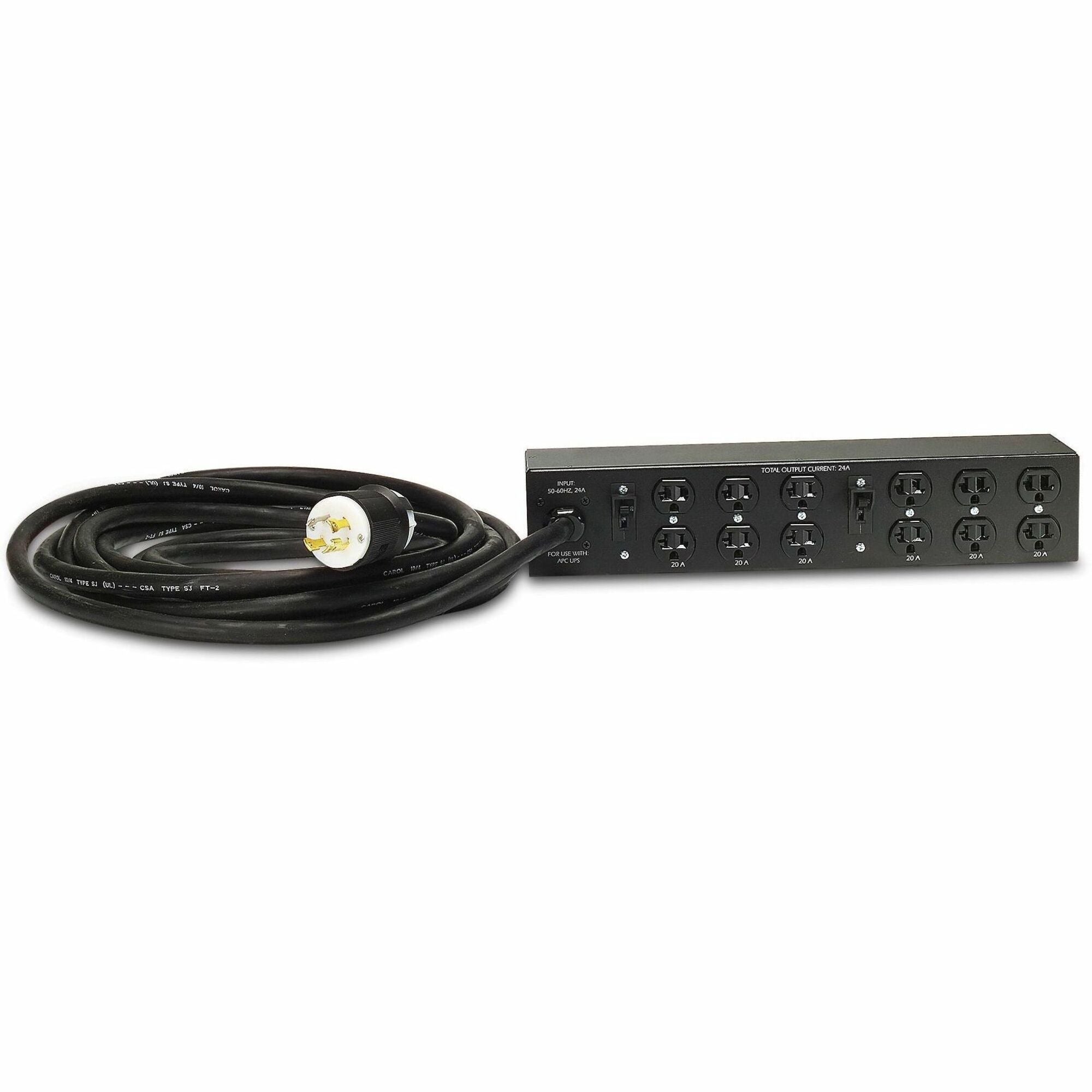 APC by Schneider Electric Basic Rack 4.992kVA PDU - Basic - NEMA L14-30P - 12 x NEMA 5-20R - 200 V, 208 V - 4992 W - 27.99 ft Cord Length - 2U - Horizontal - Rack-mountable