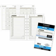 Julian Dates - Daily - 12 Month - January 2026 to December 2026 - Hourly - 1 Day Single Page Layout - 5 1/2" x 8 1/2" Sheet Size - White Sheet - 7-ring - Desk - White - Paper - 8.5" Height - Tabbed, Hole-punched - 1 Each