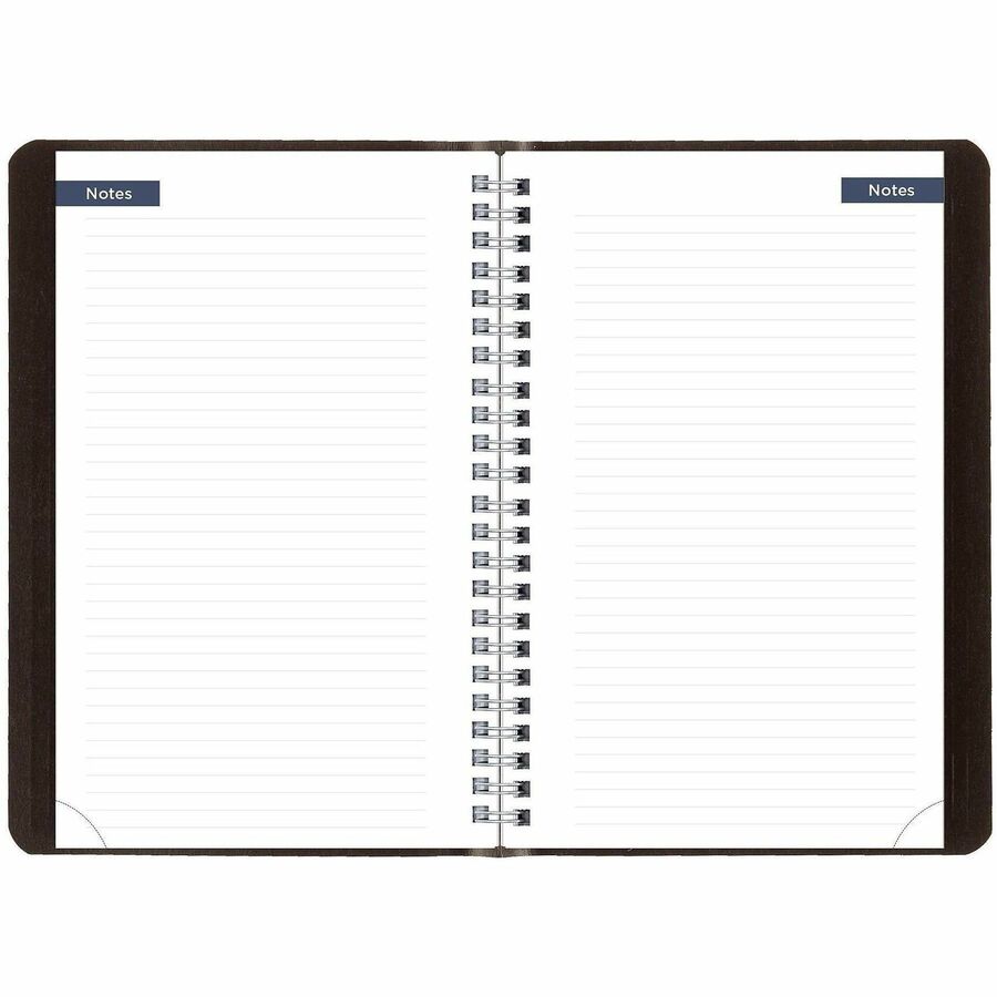 Julian Dates - Weekly - July 2025 to July 2026 - 1 Week Double Page Layout - 5" x 8" Sheet Size - Twin Wire - Black - Soft Cover, Tear-off - 1 Each