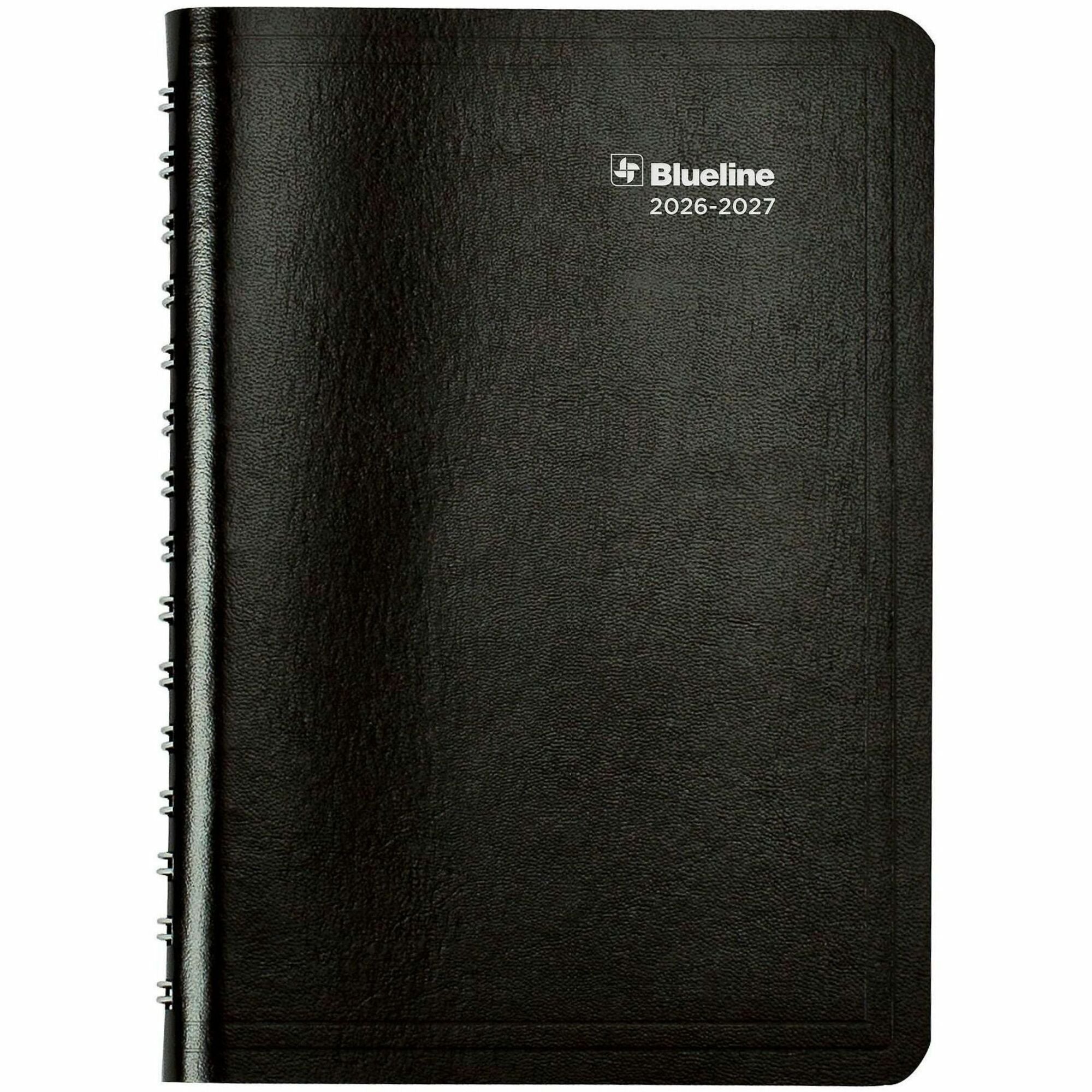 Julian Dates - Weekly - July 2025 to July 2026 - 1 Week Double Page Layout - 5" x 8" Sheet Size - Twin Wire - Black - Soft Cover, Tear-off - 1 Each