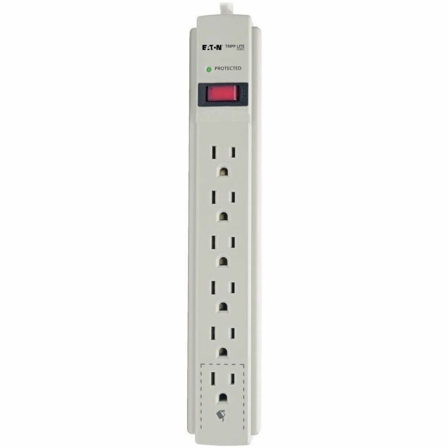 Tripp Lite series 6-Outlets, 8-Ft Cord, 990 Joule Strip, Flat Plug - Protect It! Surge Suppressor