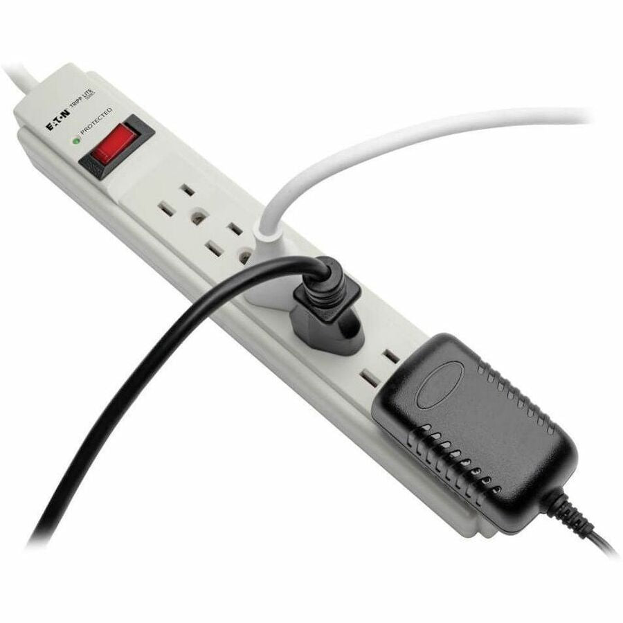 Tripp Lite series 6-Outlets, 8-Ft Cord, 990 Joule Strip, Flat Plug - Protect It! Surge Suppressor