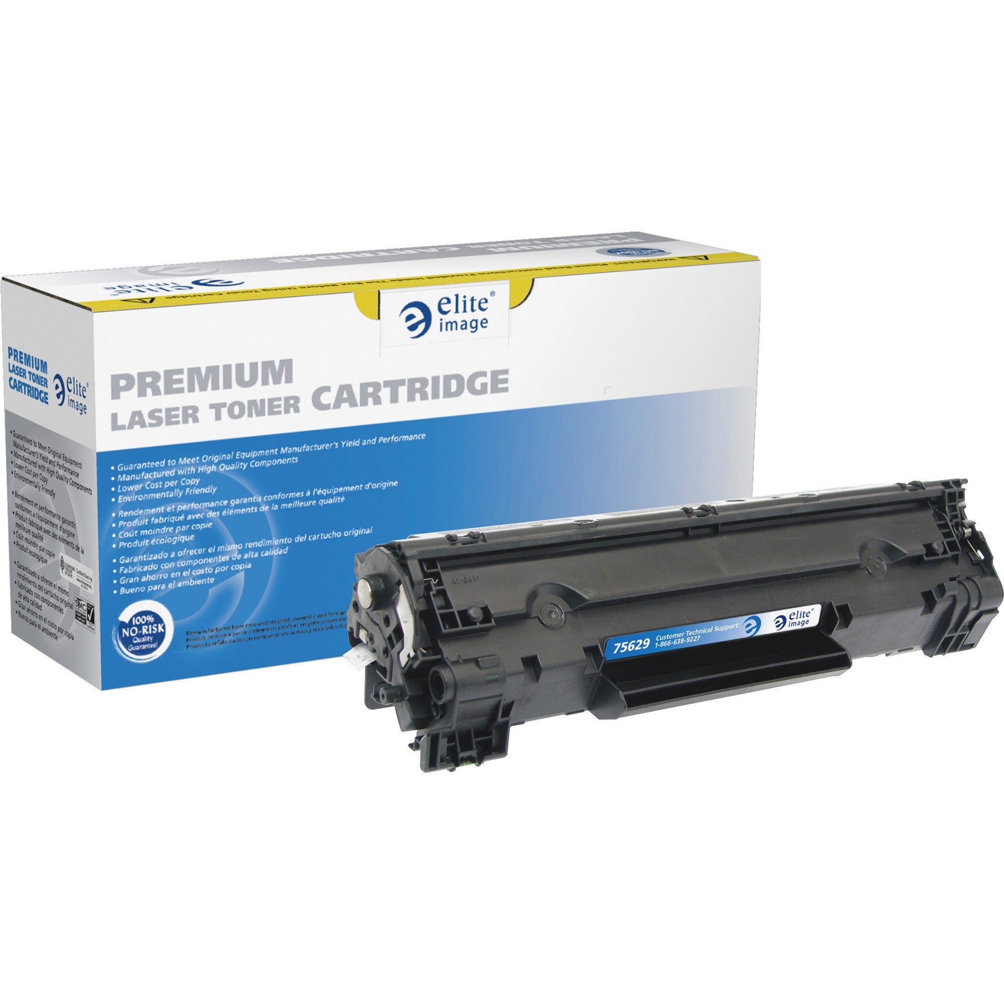 Elite Image Remanufactured Ultra High Yield Laser Toner Cartridge 78A (CE278A) - Black - 1 Each