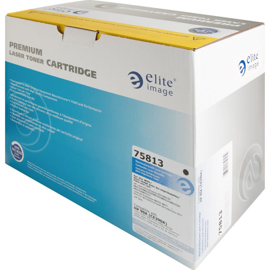 Elite Image Remanufactured Laser Toner Cartridge 90A (CE390A) - Black - 1 Each
