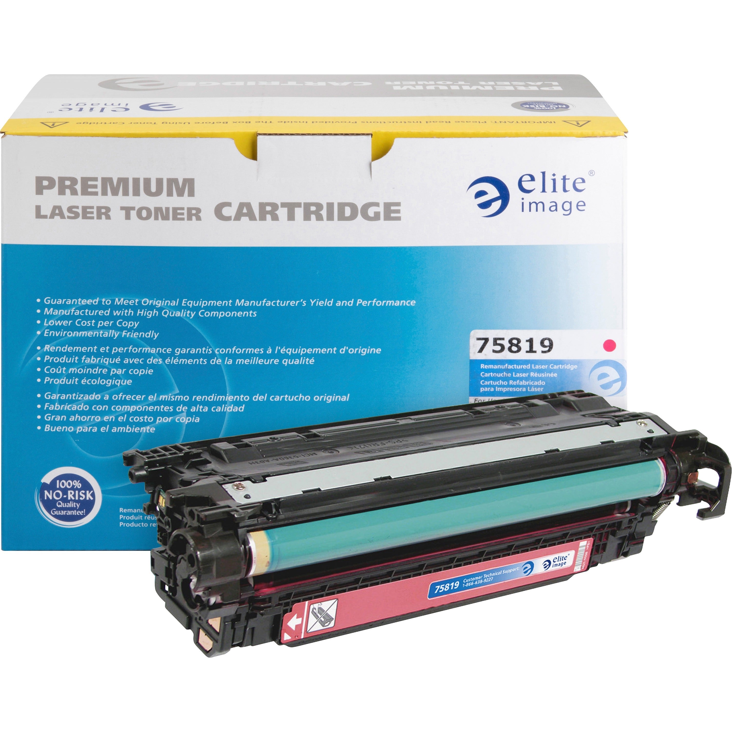 Elite Image Remanufactured Laser Toner Cartridge 507A (CE403A) - Magenta - 1 Each