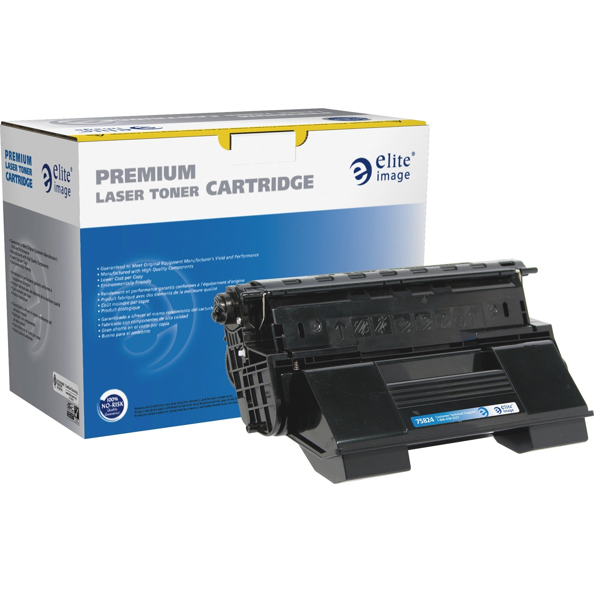 Elite Image Remanufactured High Yield Laser Toner Cartridge 113R00712 - Black - 1 Each