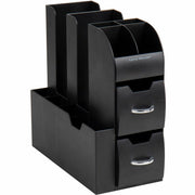 Mind Reader EMS Mind Compact All In One Coffee Pod Caddy - 16 x Coffee/Tea Pod - 2 Drawer(s) - 12" Height x 6.50" Width x 11.75" Depth - Compact - Black - 1 Each