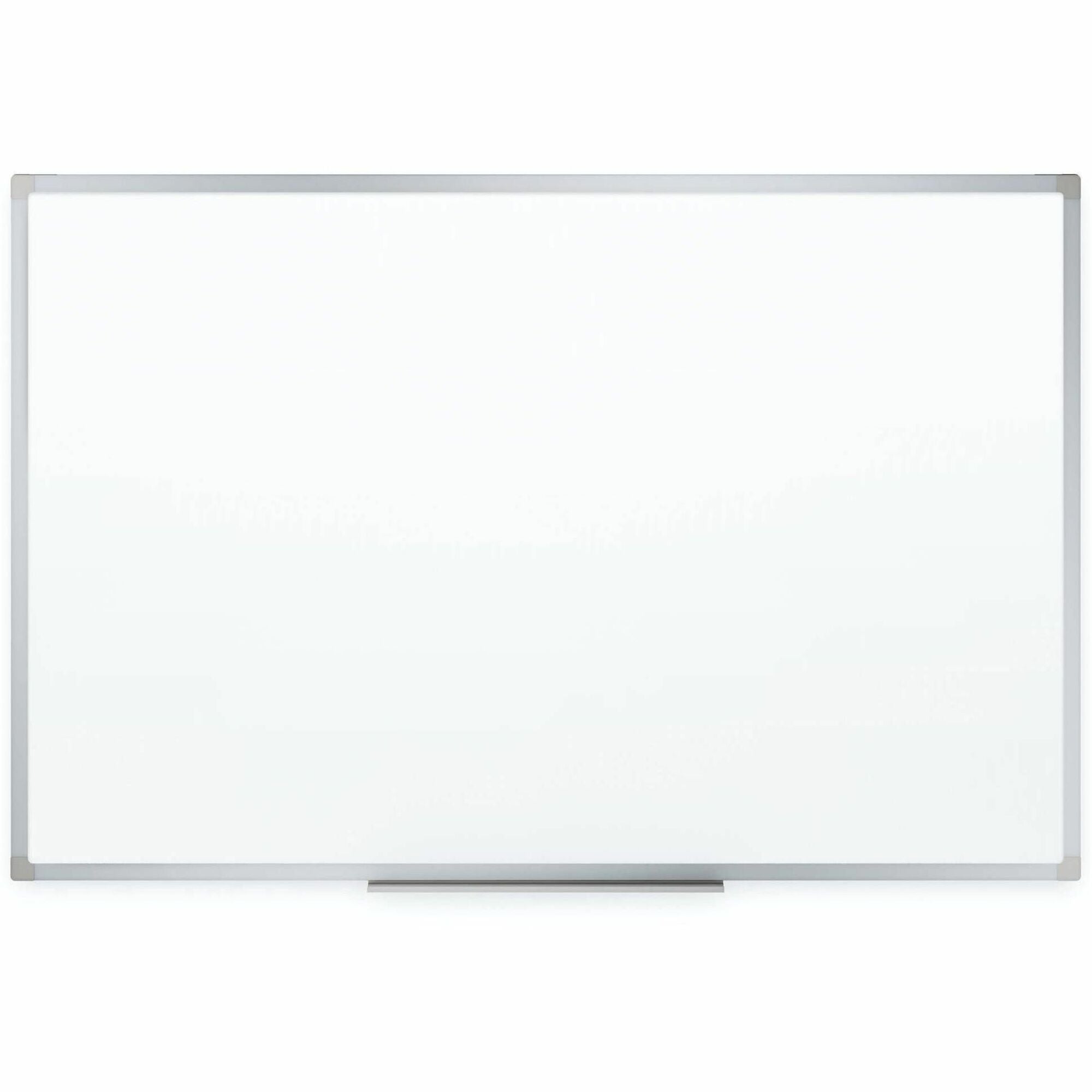 Mead Basic Dry-Erase Board - 35.9" (3 ft) Width x 23.8" (2 ft) Height - White Melamine Surface - Silver Aluminum Frame - Marker Tray - 1 Each