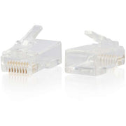 C2G RJ45 Cat6 Modular Plug, 1 Each, Clear, 1 x RJ-45 Network Male