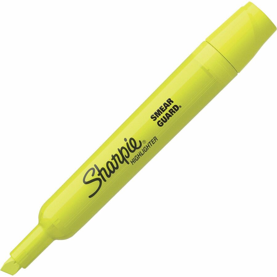 Chisel Marker Point - Fluorescent Yellow Ink - 4 / Pack
