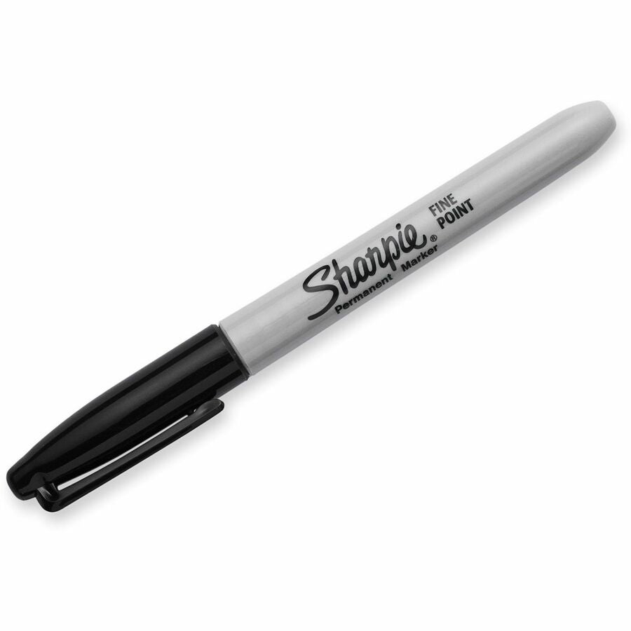 Sharpie Fine Point Permanent Marker - Fine Marker Point - Black Ink - Alcohol Based - 5 / Pack
