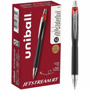 uniball™ Jetstream RT Ballpoint Pen - 1 mm Medium Pen Point - Retractable - Red Ink - Pigment-based - 1 Dozen