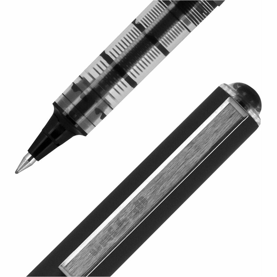 uniball™ Vision Rollerball Pens - 0.5 mm Micro Pen Point - Black Ink - Pigment-based - 1 Dozen