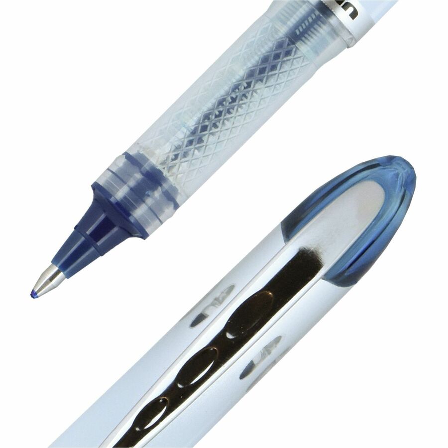 uniball™ Vision Elite BLX Rollerball Pen - 0.8 mm Bold Pen Point - Black/Blue Ink - Pigment-based - 1 Each