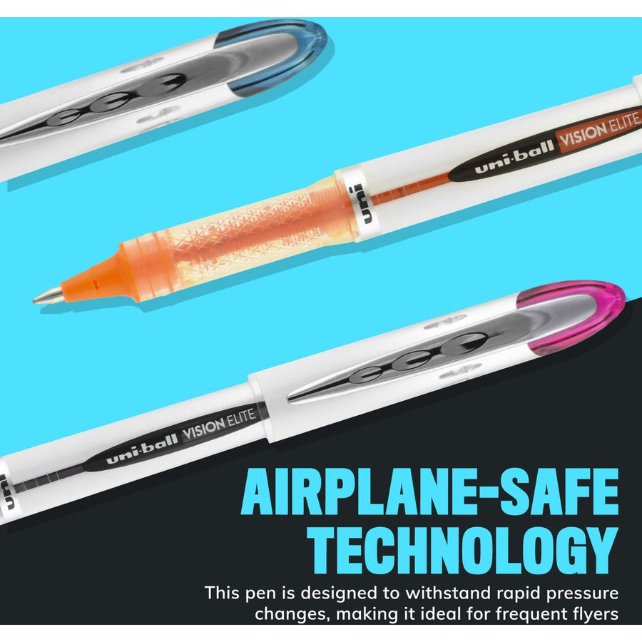 uniball™ Vision Elite Rollerball Pen - 0.5 mm Micro Pen Point - Red Ink - Pigment-based - 1 Each