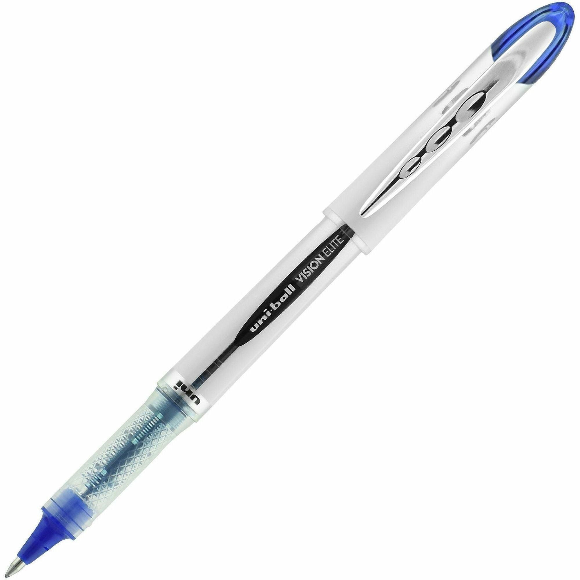 uniball™ Vision Elite Rollerball Pen - 0.8 mm Bold Pen Point - Refillable - Blue Ink - Pigment-based - 1 Each