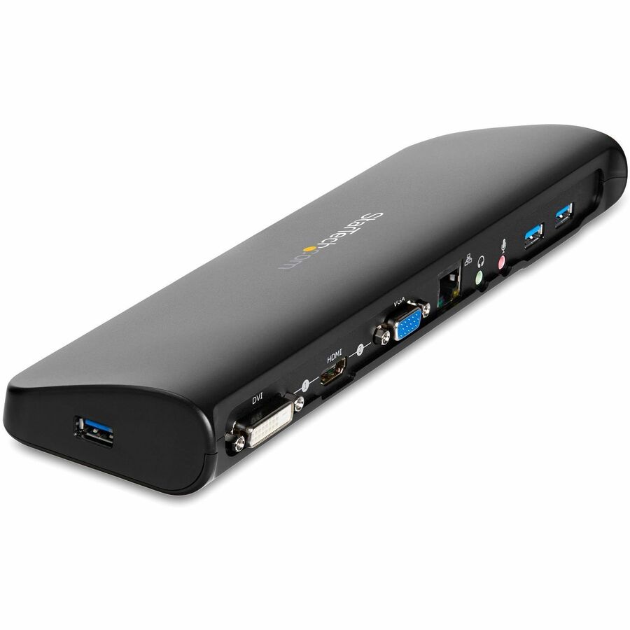 StarTech.com Dual-Monitor USB 3.0 Docking Station with HDMI &DVI/VGA