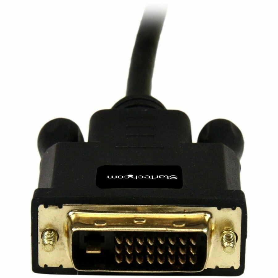 StarTech.com Mini DisplayPort to DVI-D Video Cable Adapter, 6 ft, Male/Male, Black, Supports 1920 x 1200, 1 Each