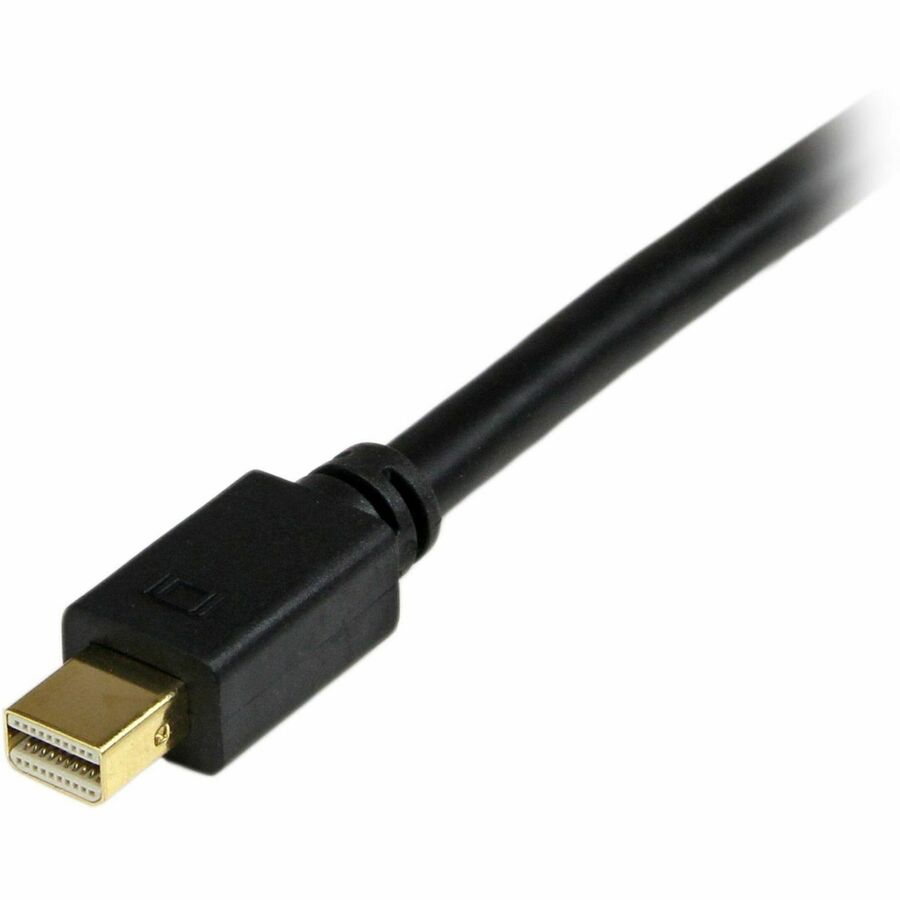 StarTech.com Mini DisplayPort to DVI-D Video Cable Adapter, 6 ft, Male/Male, Black, Supports 1920 x 1200, 1 Each