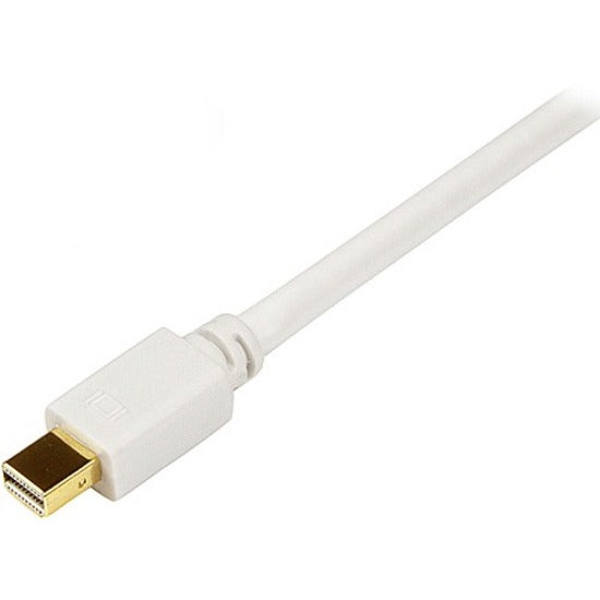 StarTech.com Mini DisplayPort to DVI-D Video Cable Adapter, 6 ft, Male/Male, White, Supports 1920 x 1200, 1 Each
