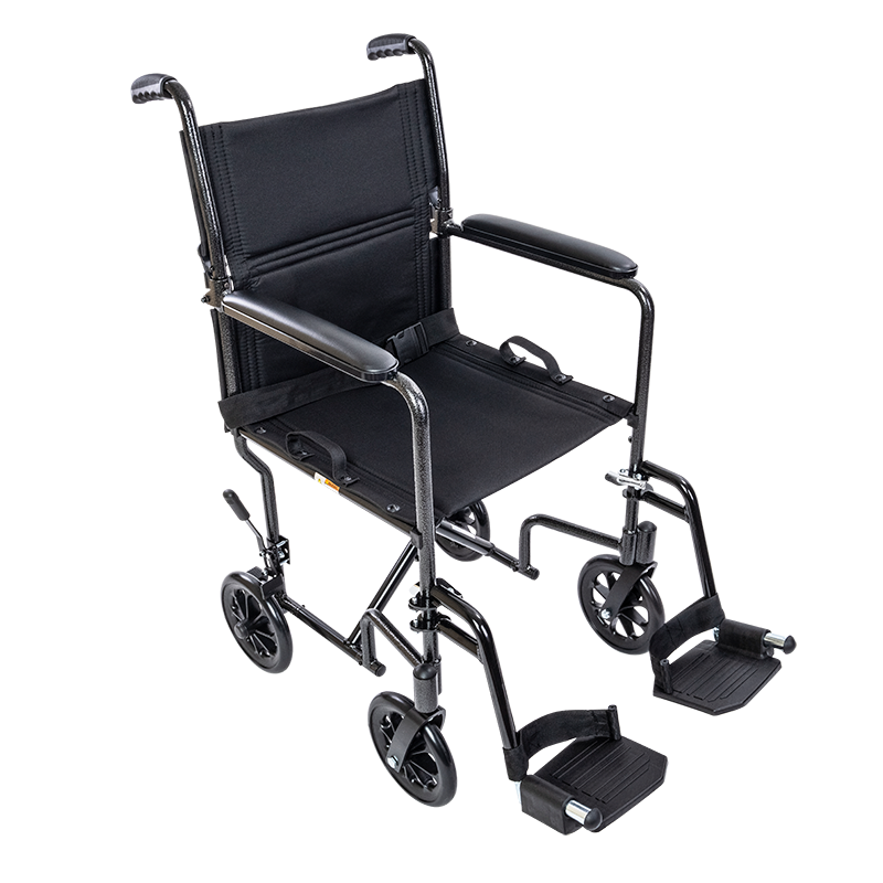 DynaRide Transport Wheelchair Aluminum 17",  1 Quantity per Case