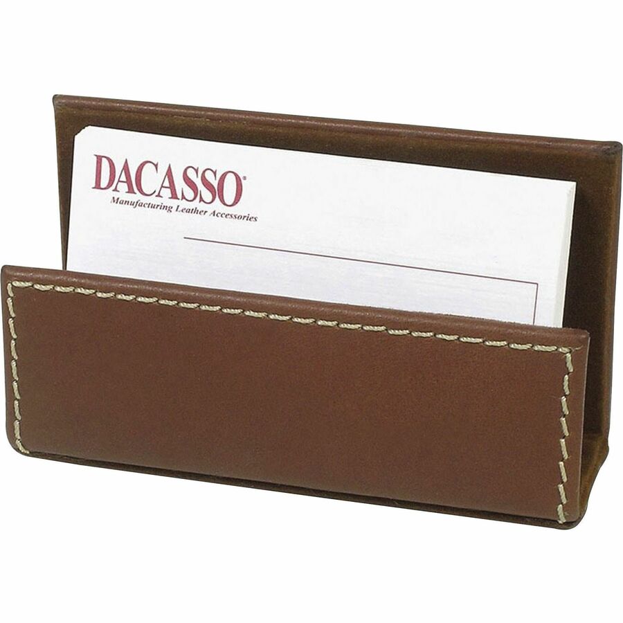 Dacasso Rustic Leather Desk Set, 8-Piece, 1 Each