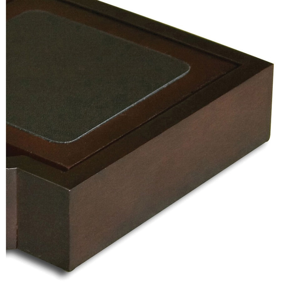 Dacasso Walnut & Leather Coaster Set