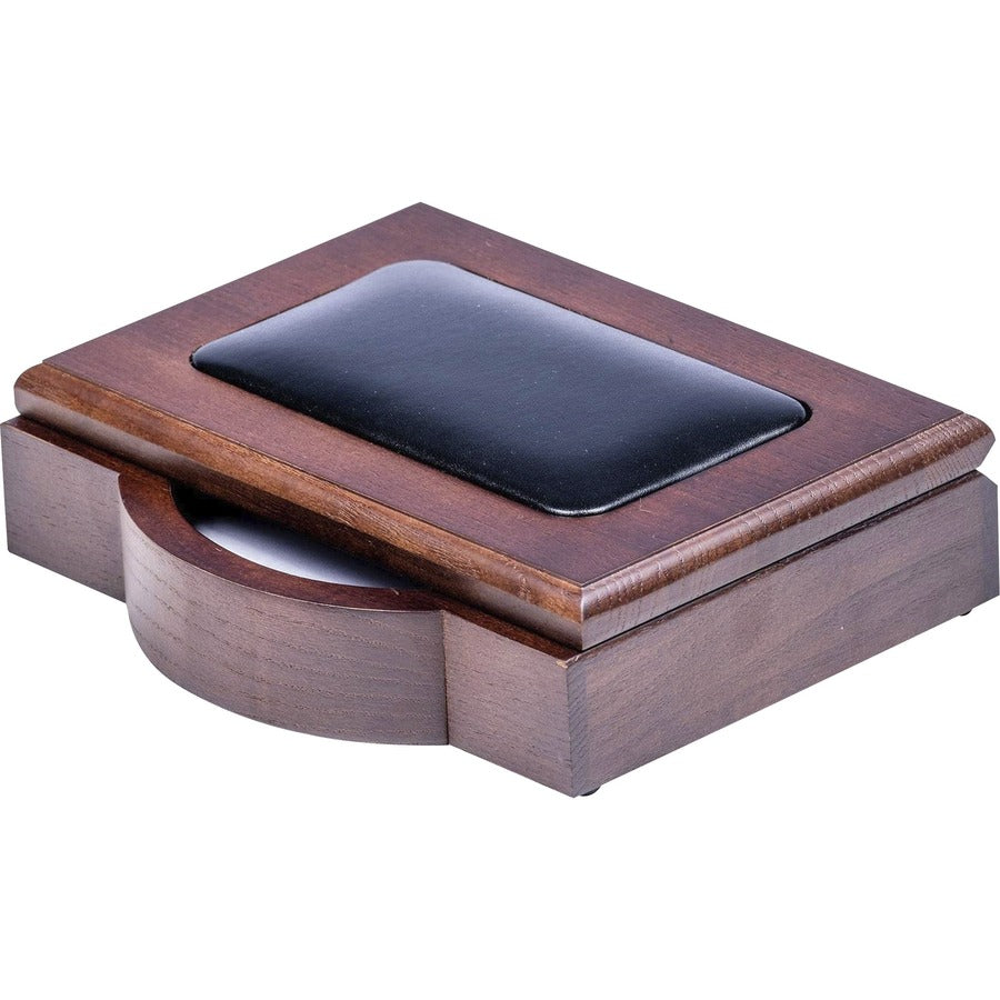 Dacasso Walnut & Leather Desk Set - 1 Each