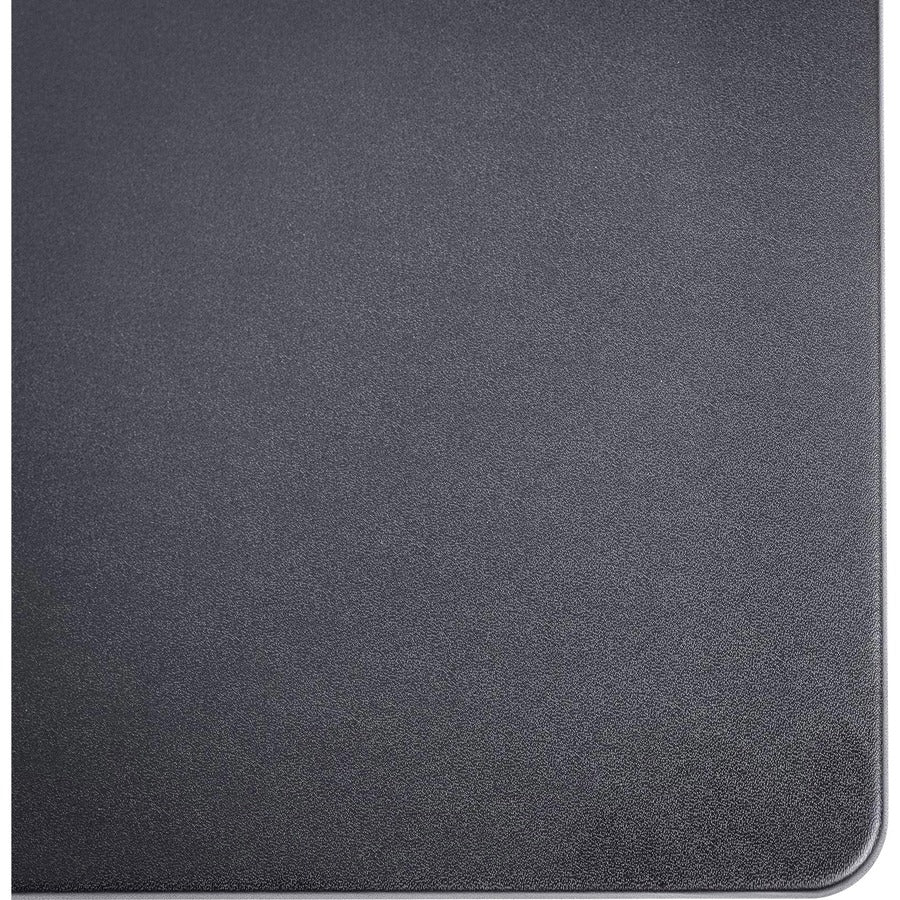 Dacasso Leatherette Desk Mat - Rectangular - 38" Width x 24" Depth - Felt Backing - Leatherette - Black