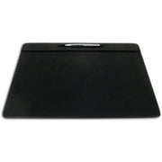 Dacasso Leatherette Top-Rail Conference Pad - Rectangular - 17" Width x 14" Depth - Felt Backing - Leatherette - Black