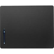 Dacasso Leatherette Conference Table Pad - Rectangular - 20" Width x 16" Depth - Felt Black Backing - Leatherette - Black