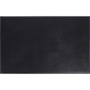 Dacasso Leatherette Square Corner Placemat - Home, Office, Conference Room - 17" Length x 12" Width - Rectangular - Synthetic Suede, Leatherette, Synthetic Leather - Black - 1 Each