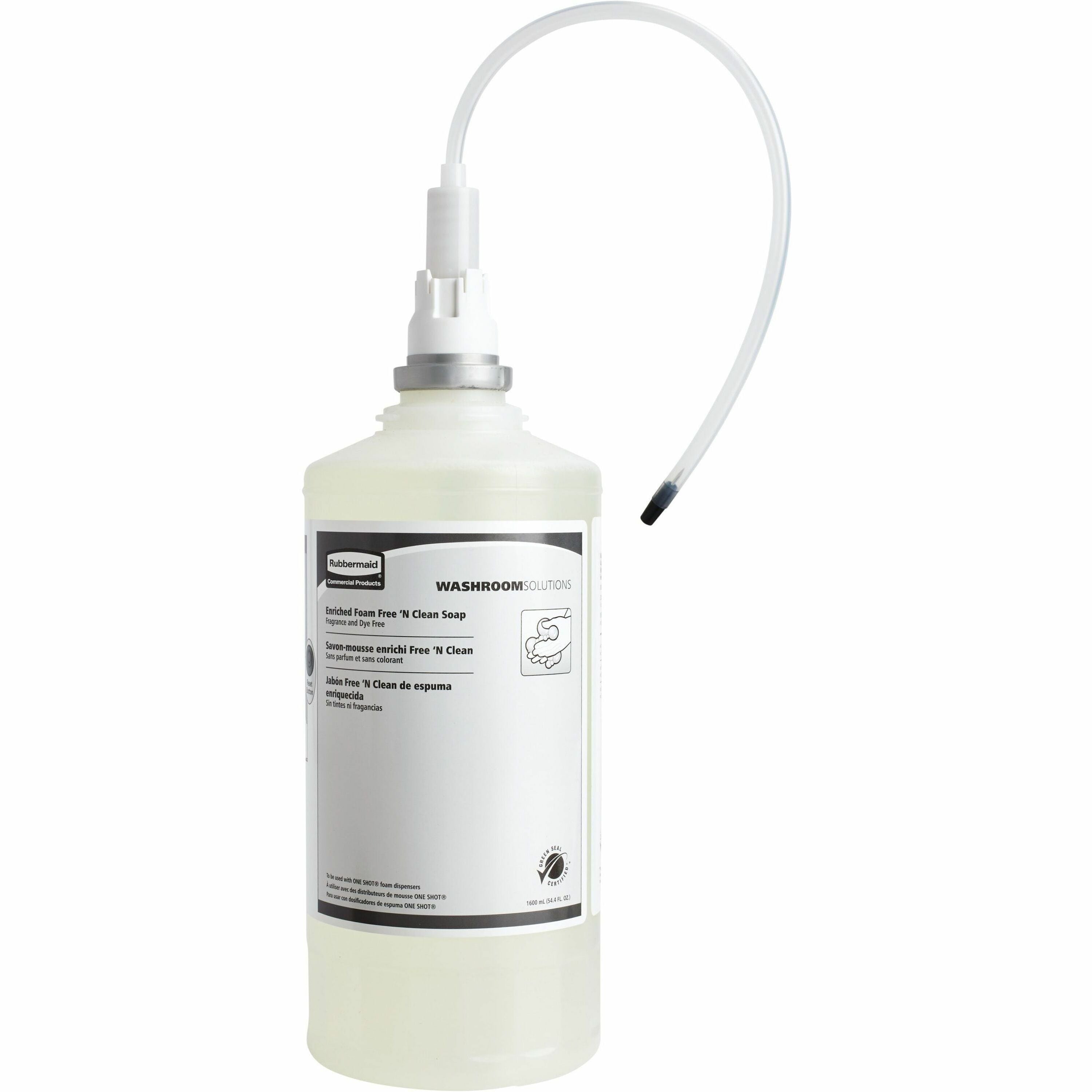 Fragrance-free Scent - 1.69 quart - Hand - Clear - pH Balanced, Dye-free, Hygienic - 4 / Carton