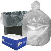 Berry High Density Commercial Can Liners - Small Size - 10 gal Capacity - 24" Length x 24" Width x 0.31 mil (8 Micron) Thickness - High Density - Natural - Resin - Garbage - 1000 / Carton