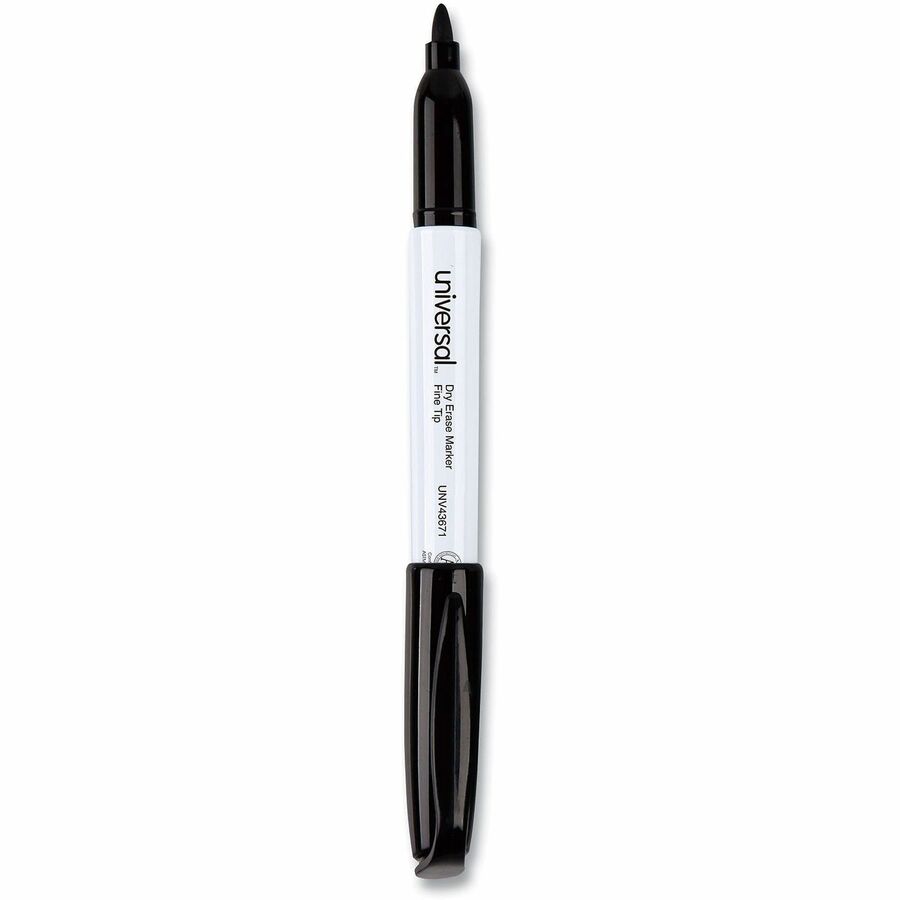 Fine Bullet Marker Point - Black Ink - Dry - General Purpose - 1 Dozen