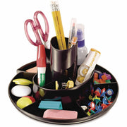 11 Compartment(s) - 5.38" Height - Black - Plastic - 1 Each