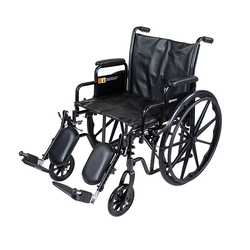 DynaRide S2 Wheelchair - 20" x 18" w/ Detach Full Arm ELR,  1 Quantity per Case