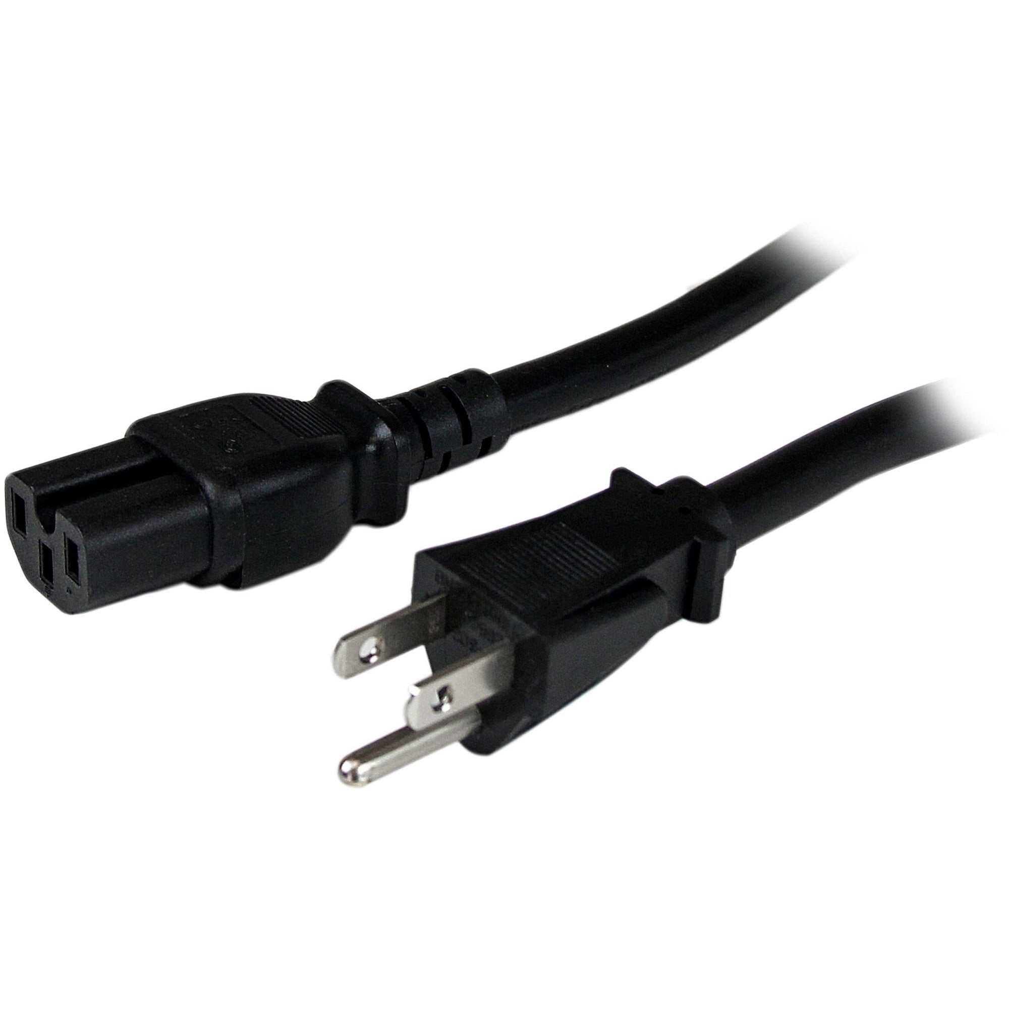 StarTech.com 8 ft Heavy Duty 14 AWG Computer Power Cord - NEMA5-15P to C15