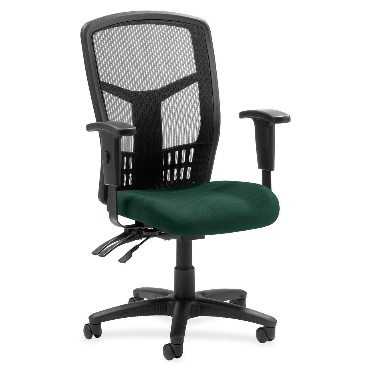 Lorell Executive High-back Mesh Chair - Insight Forest Seat Color - Mesh Fabric Seat Material - Black Back Color - Black Frame Color - 5-star Base - Black - 1 Each