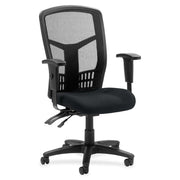Lorell Executive High-back Mesh Chair - Insight Ebony Seat Color - Mesh Fabric Seat Material - Black Back Color - Black Frame Color - 5-star Base - Black - 1 Each