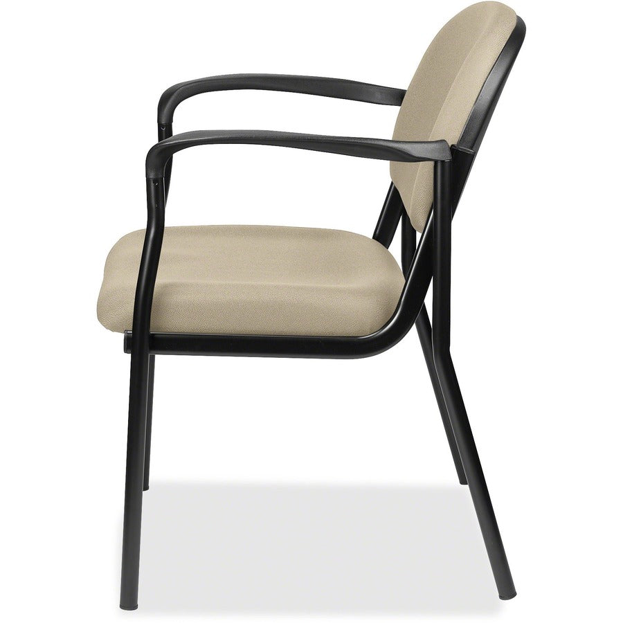 Eurotech Dakota 8011 Guest Chair - Travertine Seat Color - Fabric Seat Material - Travertine Back Color - Fabric Back Material - Steel Frame Material - Four-legged Base - Shire Travertine - 1 Each