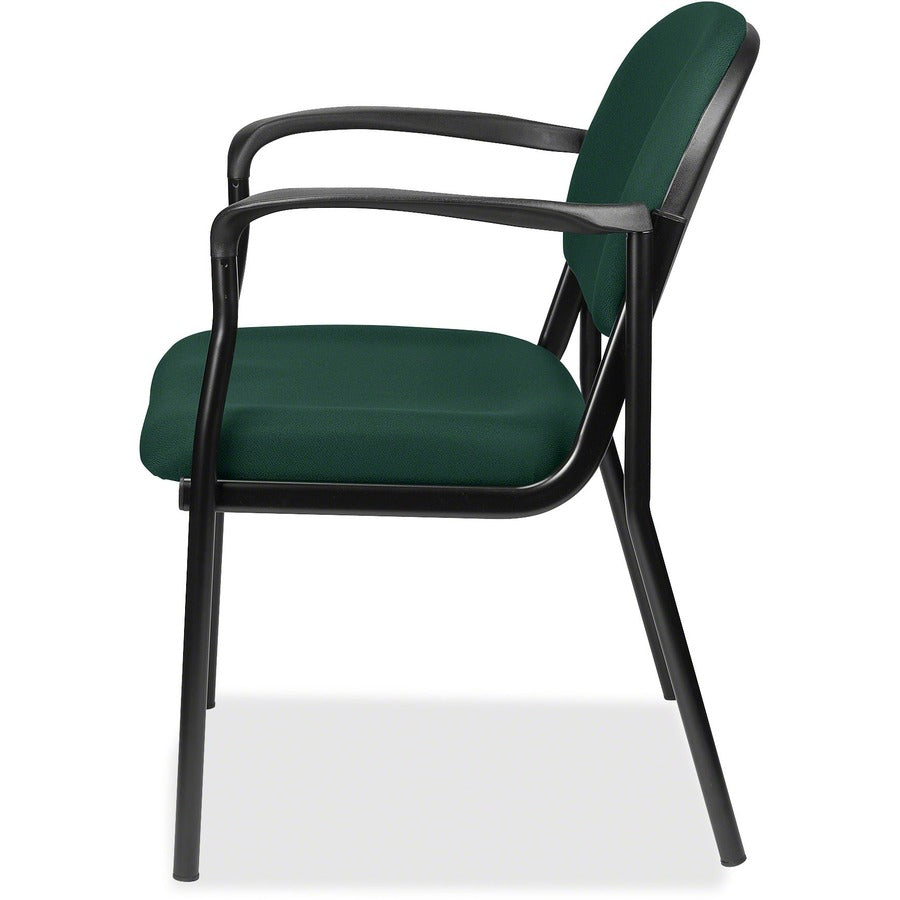Eurotech Dakota Guest Chair With Arms - Forest Seat Color - Fabric Seat Material - Forest Back Color - Fabric Back Material - Steel Frame Material - Four-legged Base - Insight Forest - 1 Each