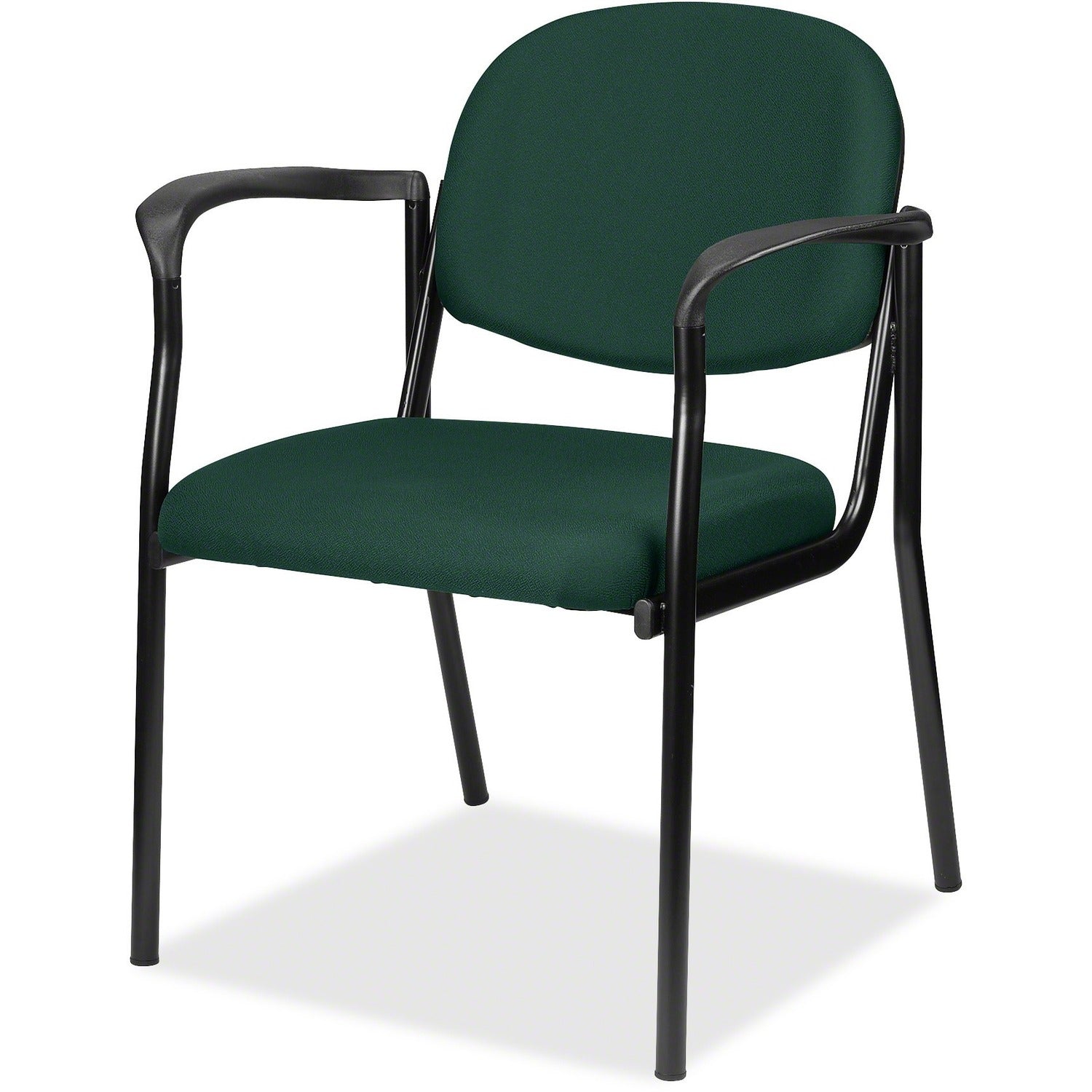 Eurotech Dakota Guest Chair With Arms - Forest Seat Color - Fabric Seat Material - Forest Back Color - Fabric Back Material - Steel Frame Material - Four-legged Base - Insight Forest - 1 Each