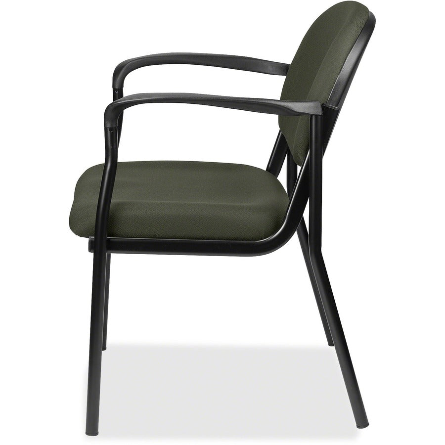 Eurotech Dakota 8011 Guest Chair - Olive Green Seat Color - Fabric Seat Material - Olive Green Back Color - Fabric Back Material - Steel Frame Material - Four-legged Base - Perfection Olive Green - 1 Each