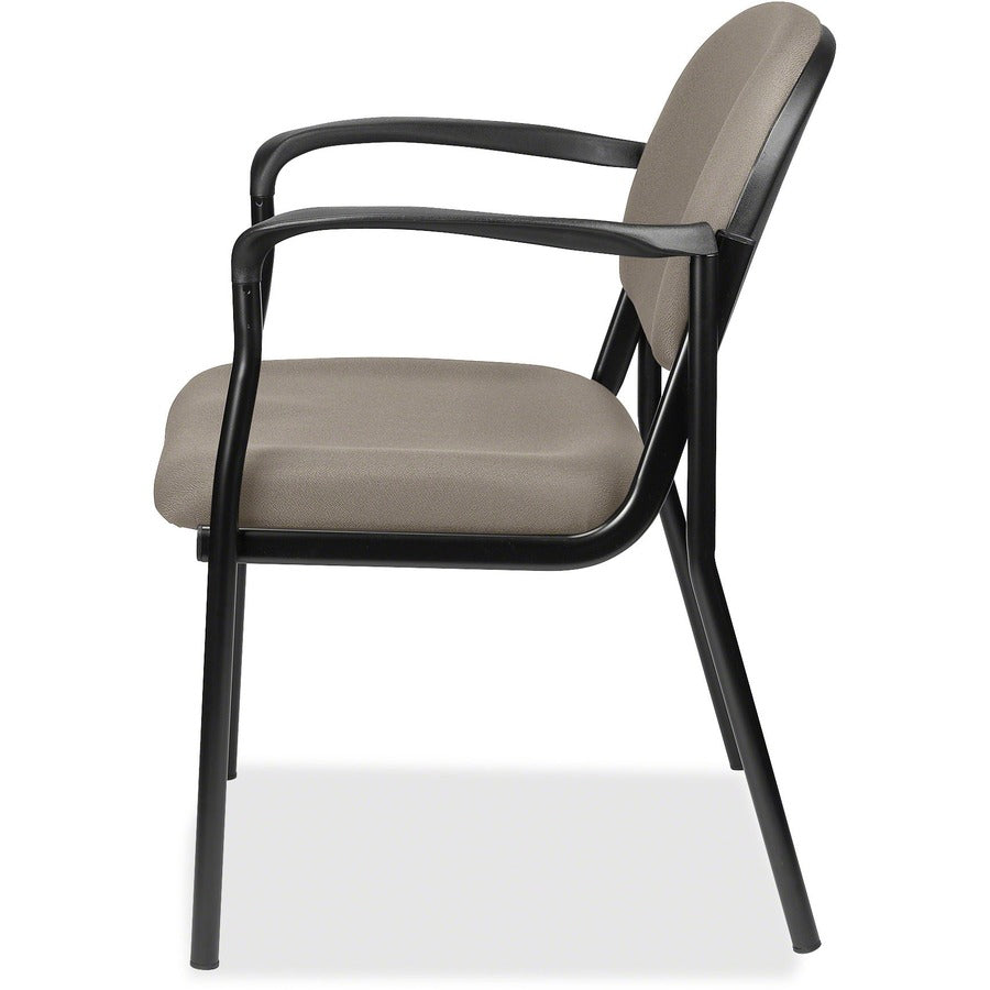 Eurotech Dakota Guest Chair With Arms - Fossil Seat Color - Fabric Seat Material - Fossil Back Color - Fabric Back Material - Steel Frame Material - Four-legged Base - Insight Fossil - 1 Each