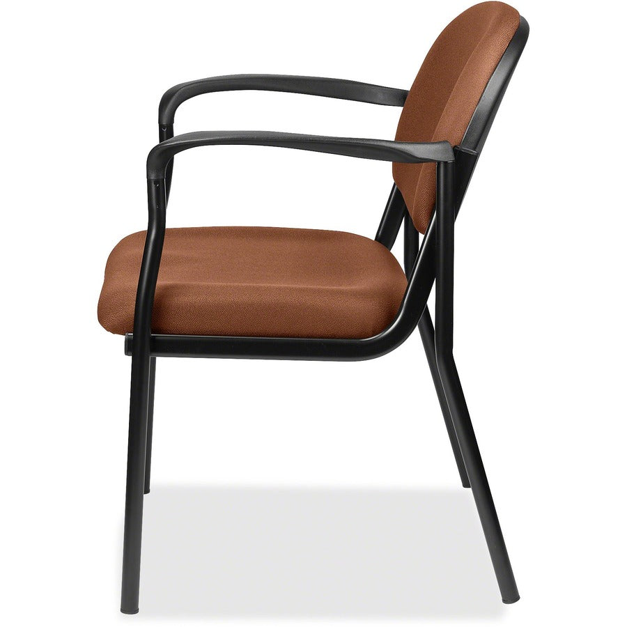 Eurotech Dakota 8011 Guest Chair - Nutmeg Seat Color - Fabric Seat Material - Nutmeg Back Color - Fabric Back Material - Steel Frame Material - Four-legged Base - Canyon Nutmeg - 1 Each